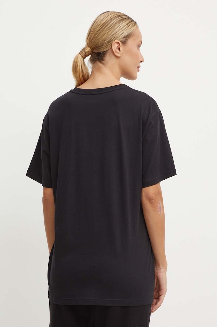 Ρούχα Βαμβακερό μπλουζάκι Dkny DP4T9812 μαύρο