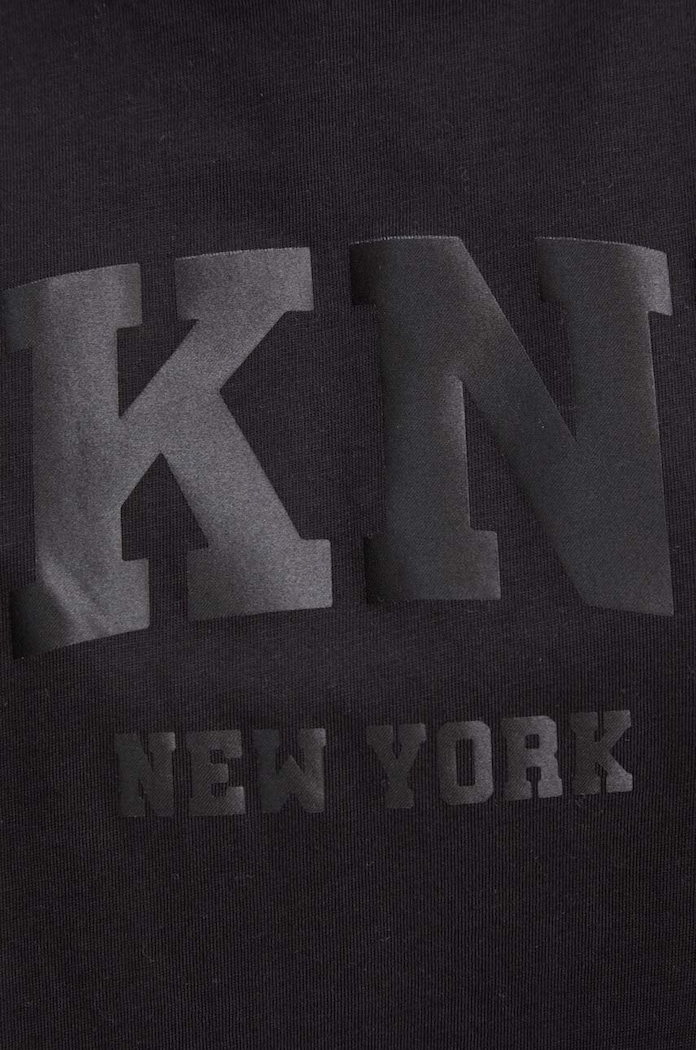 Βαμβακερό μπλουζάκι Dkny DP4T9812 μαύρο