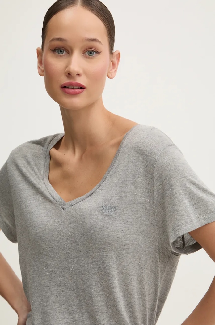 Tričko Superdry hladký stříbrná W1011596A.SFP