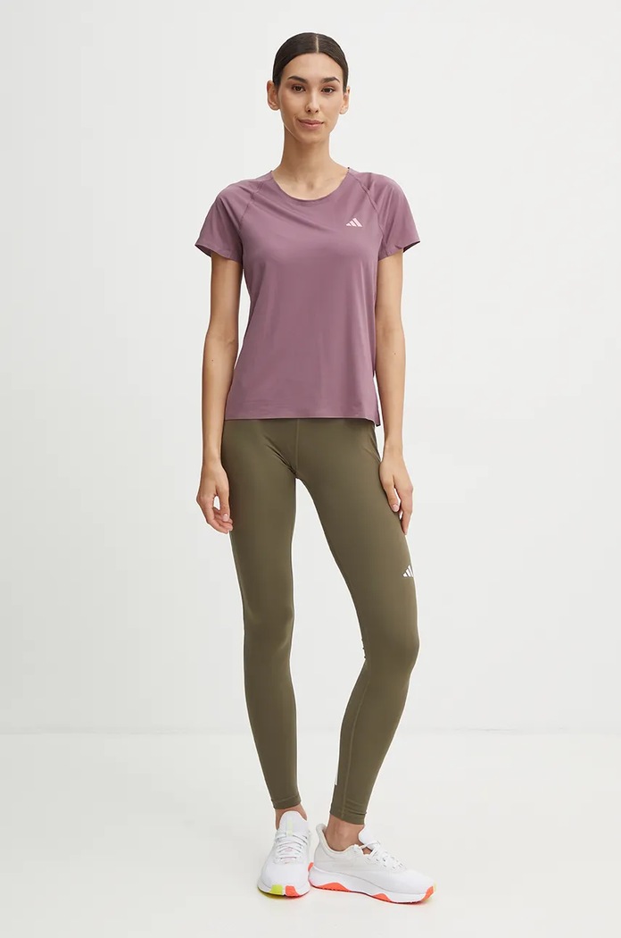 adidas Performance t-shirt do biegania Adizero IM8582 fioletowy AW24