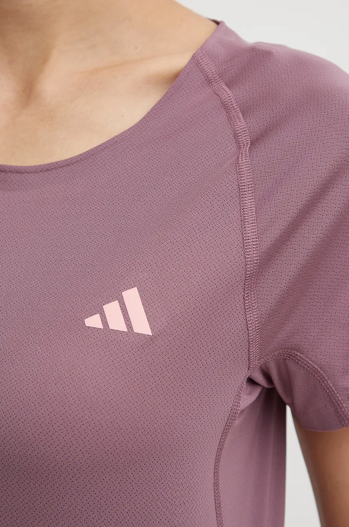 adidas Performance t-shirt do biegania Adizero IM8582 fioletowy