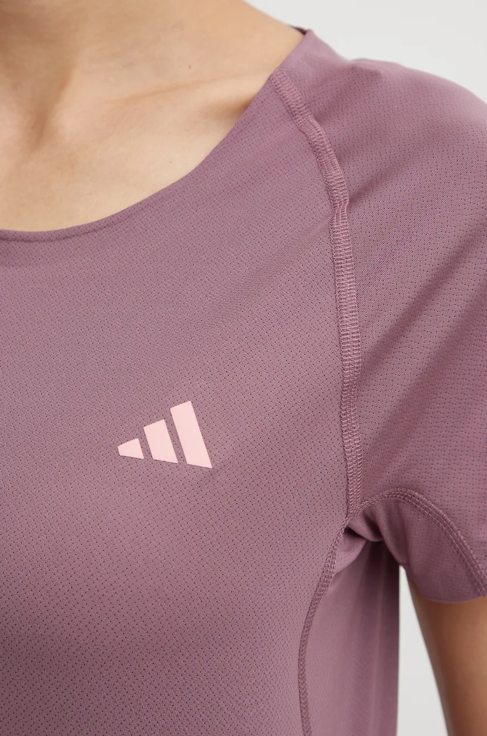adidas Performance t-shirt do biegania Adizero IM8582 fioletowy