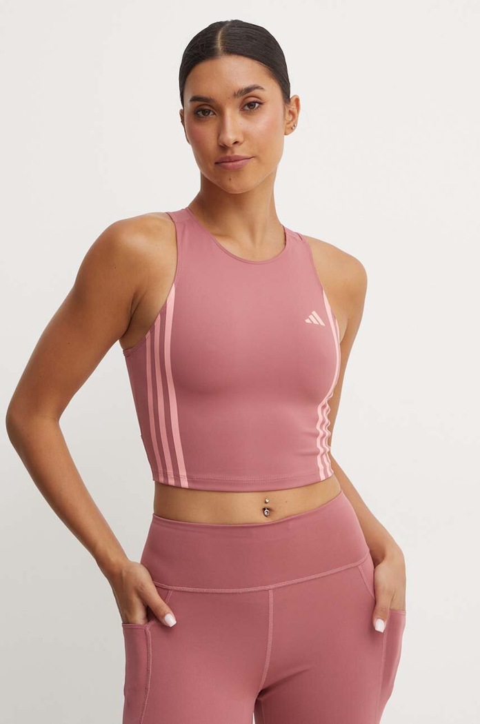 Běžecký top adidas Performance Own The Run Excite slim růžová IS9576