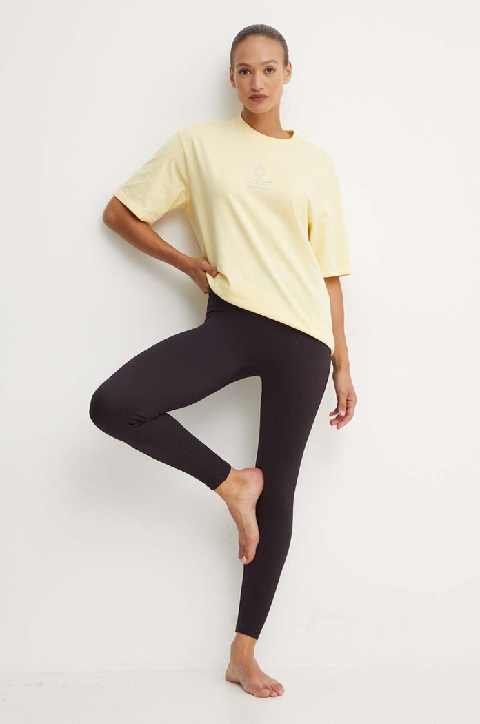 adidas Performance t-shirt Yoga IW0129 żółty AW24