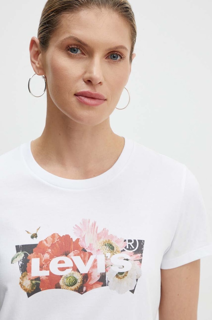 Памучна тениска Levi's бял 17369.2764