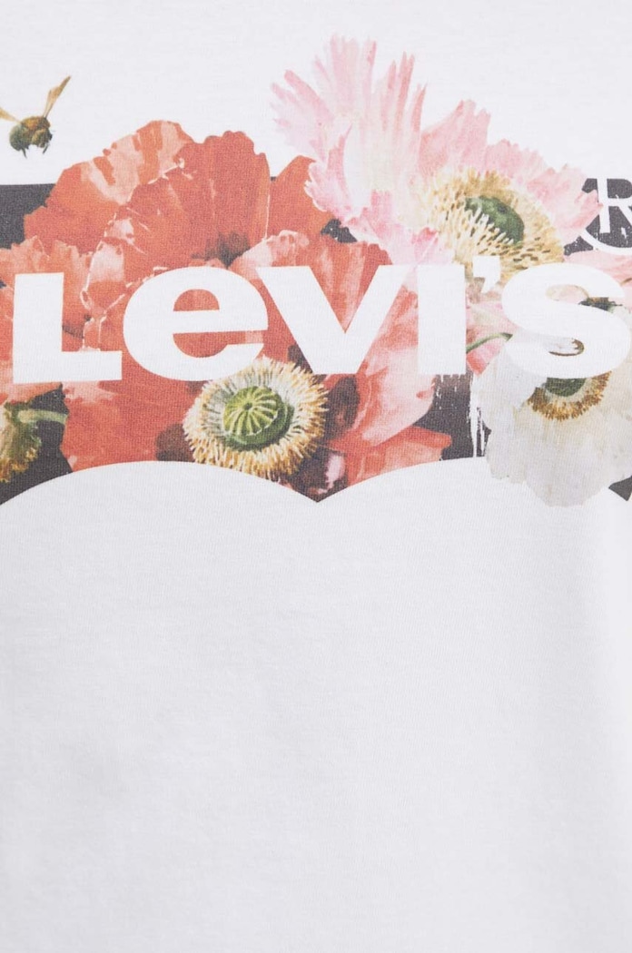 Памучна тениска Levi's 17369.2764 бял