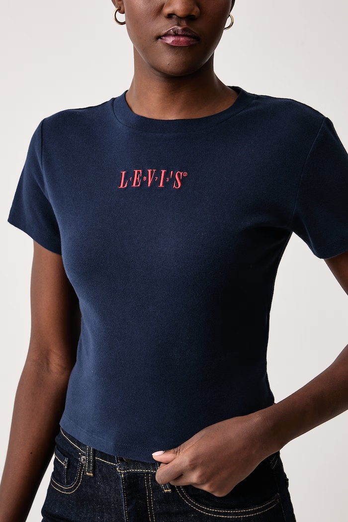 T-shirt damski bawełniany Levi's A8798 granatowy