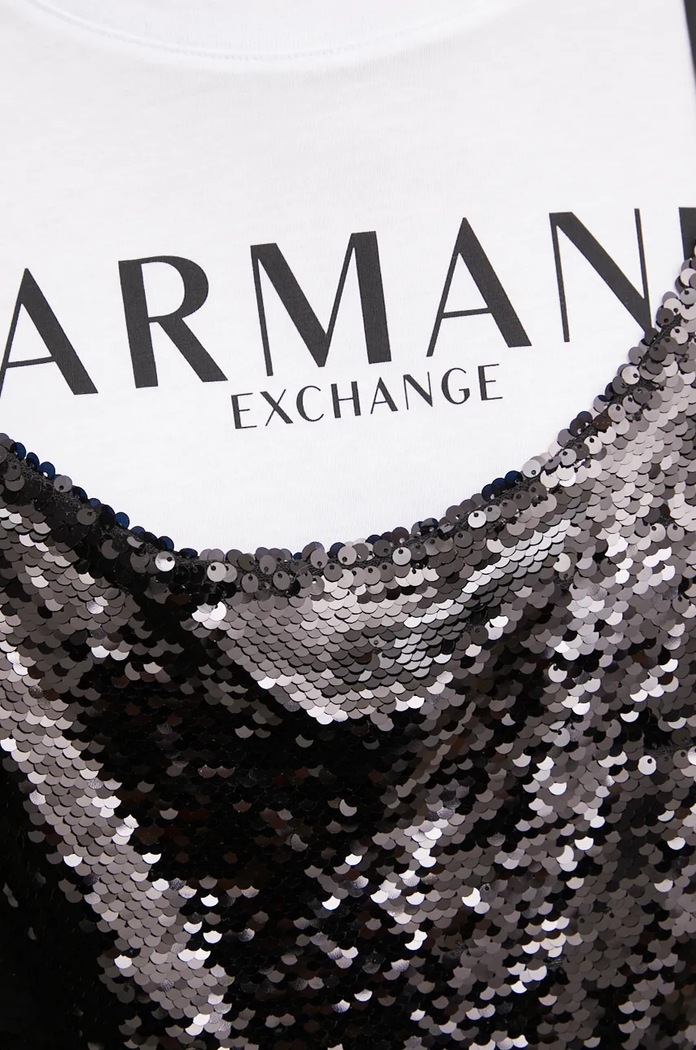 Armani Exchange t-shirt bawełniany XW000064.AF10356 biały