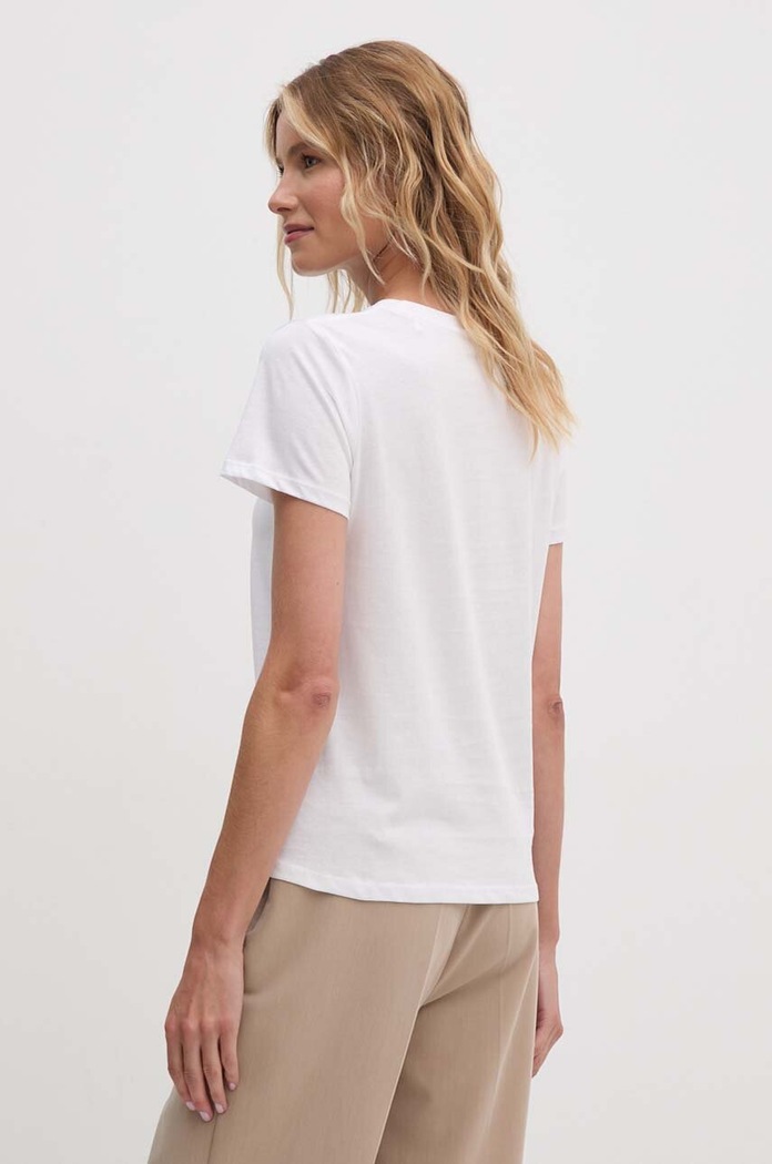 Дрехи Памучна тениска Pepe Jeans ENARA PL505879 бял