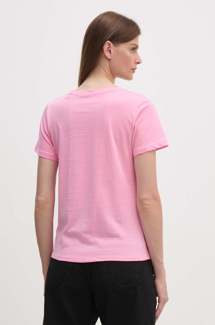 Îmbrăcăminte Pepe Jeans tricou din bumbac ENARA PL505879 roz