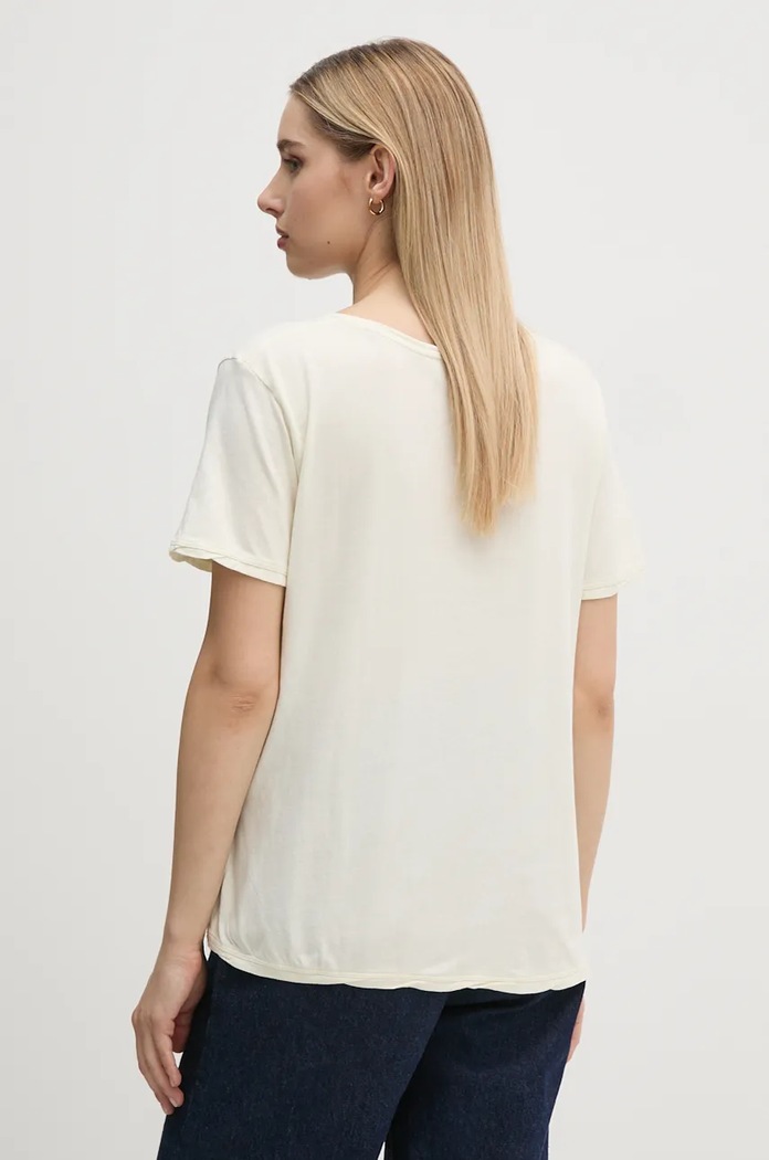 Ρούχα Μπλουζάκι Pepe Jeans FABIANA PL505953 μπεζ