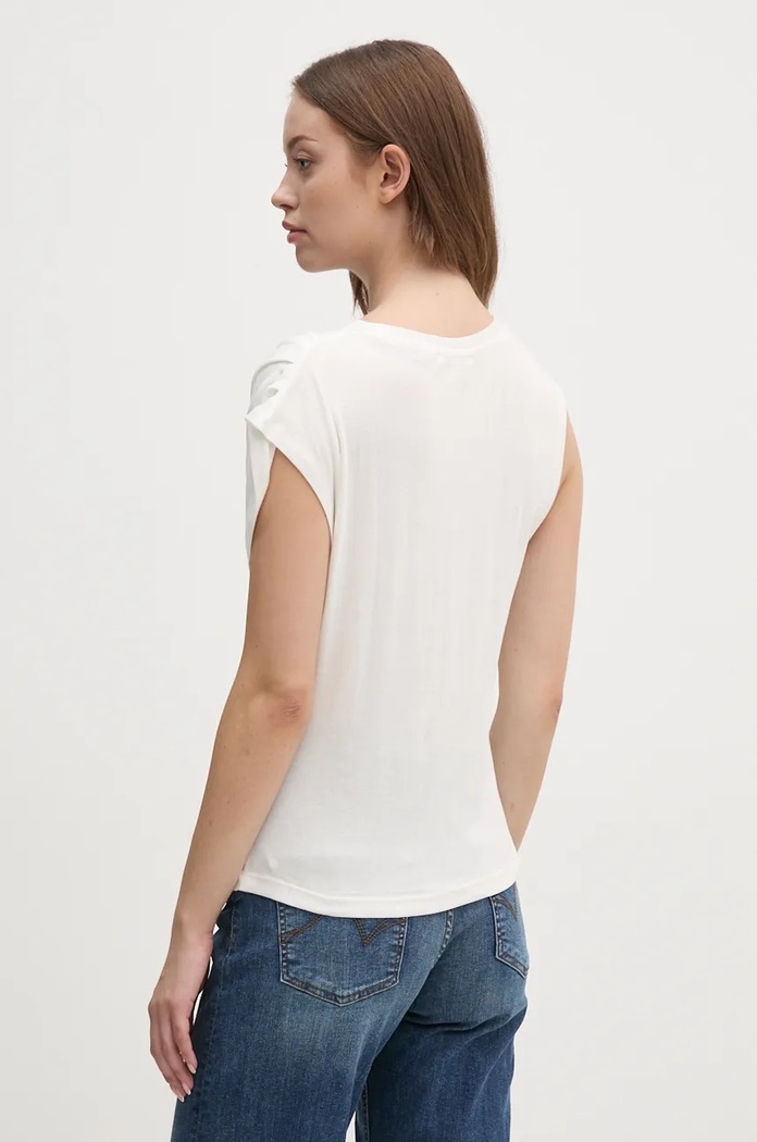 Odjeća Pamučna majica Pepe Jeans FLEURINE PL505960 bež