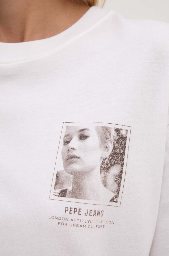 Pepe Jeans Bavlněné tričko Pepe Jeans GILLY PL505975