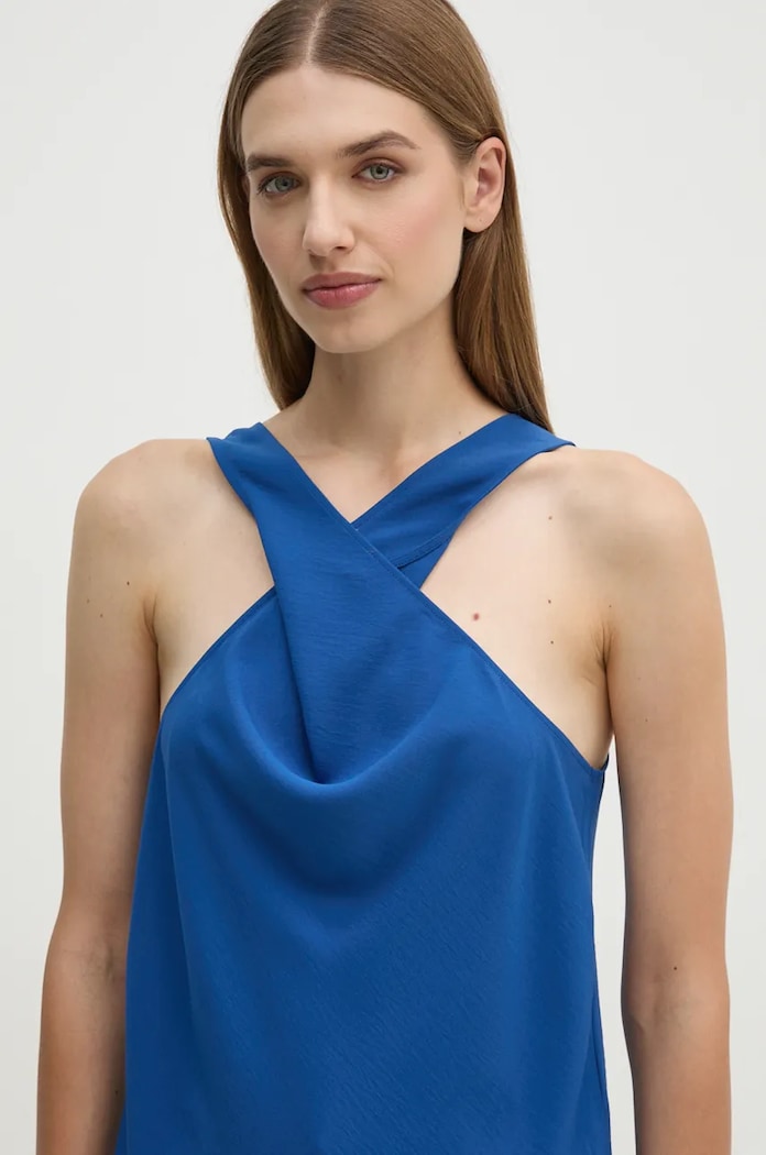 Μπλουζάκι Sisley μπλε 5LTHLH019