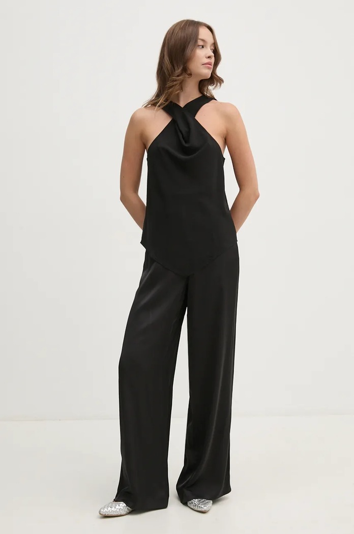 Sisley Bluza 5LTHLH019 negru AW24