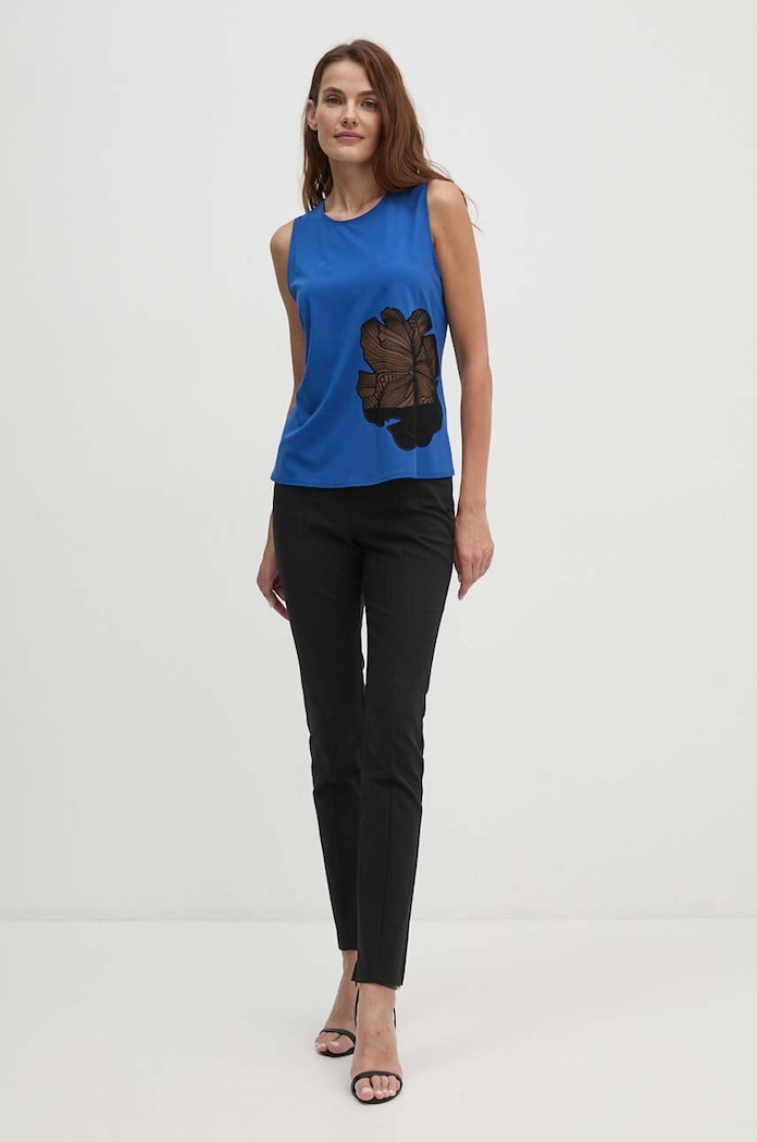 Sisley bluza 5NQXLH01A albastru AW24