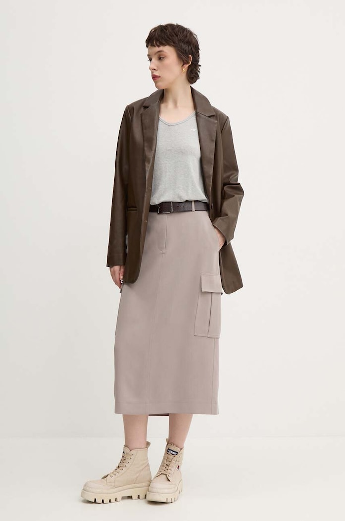 Majica kratkih rukava Hollister Co. KI339.3689.112 siva AW24