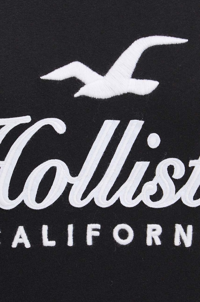 Bavlněné tričko Hollister Co. KI357.3284.900 černá