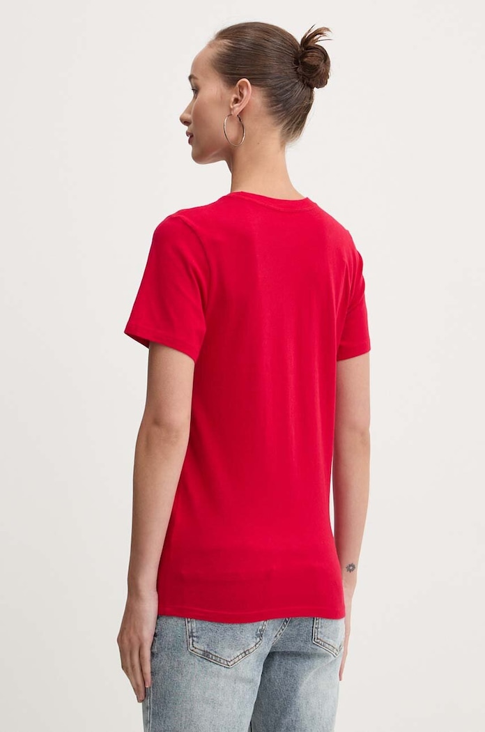 Ρούχα Βαμβακερό μπλουζάκι Hollister Co. KI357.3285.500 κόκκινο