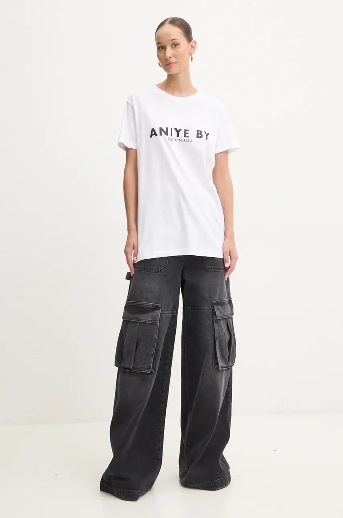 Памучна тениска Aniye By 181511 бял AW24