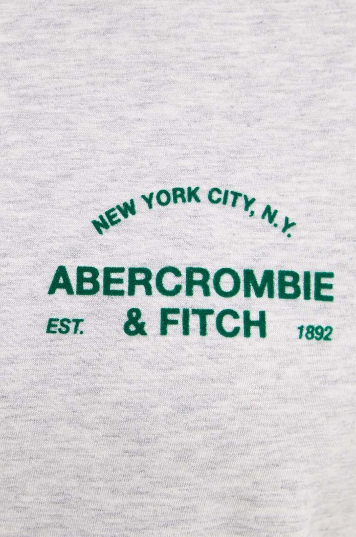 Abercrombie & Fitch tricou din bumbac KI157.4307.112 gri