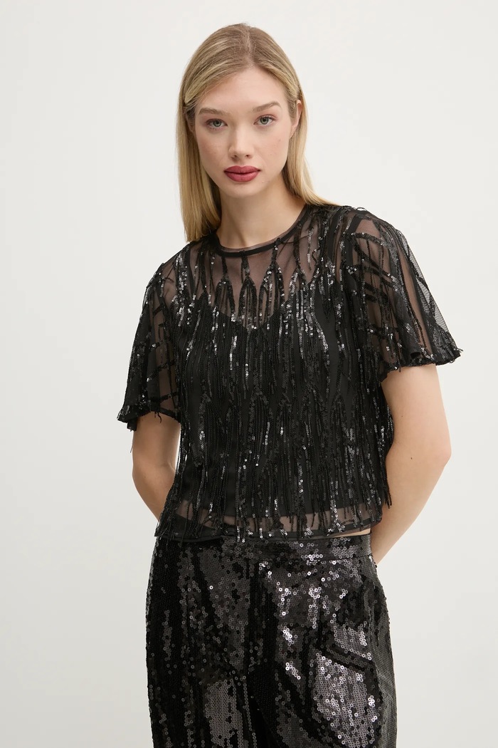 Blúzka Superdry nášivka čierna W6011972A.B2X