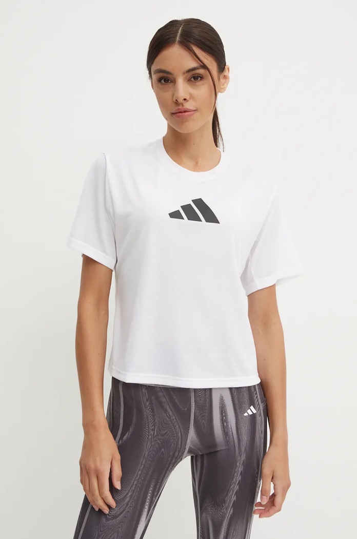 adidas Performance t-shirt treningowy Train Essentials pozostałe biały JG8615