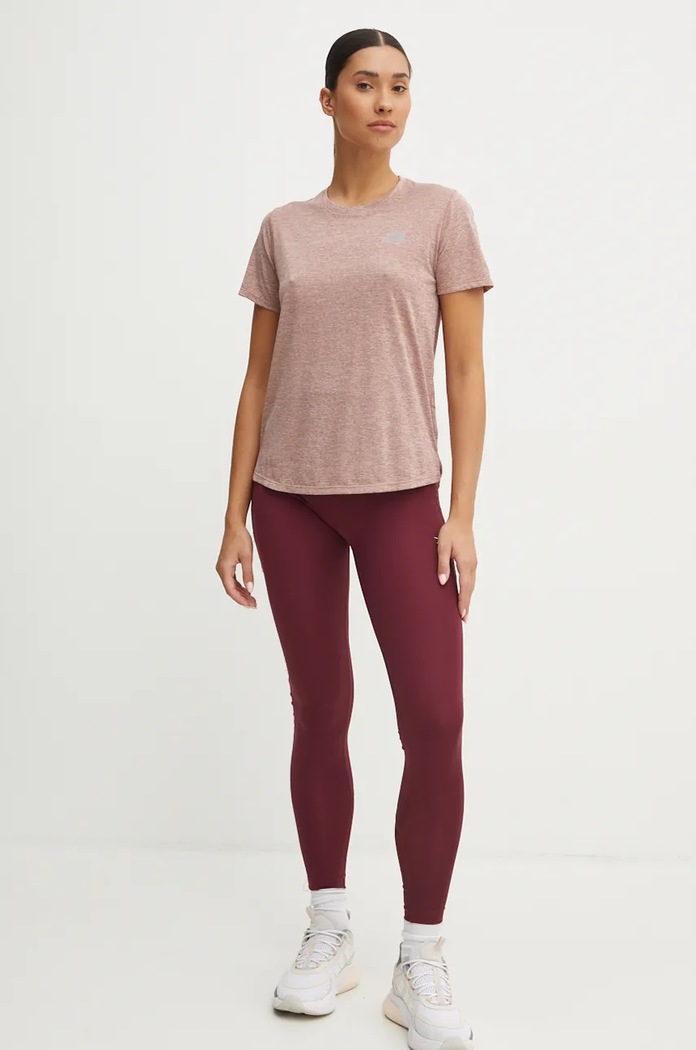 Тениска за трениране New Balance Athletics WT41253SWA розов AW24