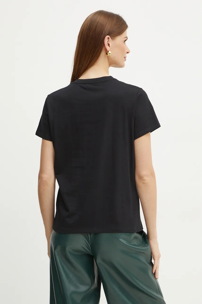 Odjeća Pamučna majica Twinset 242TT2460 crna