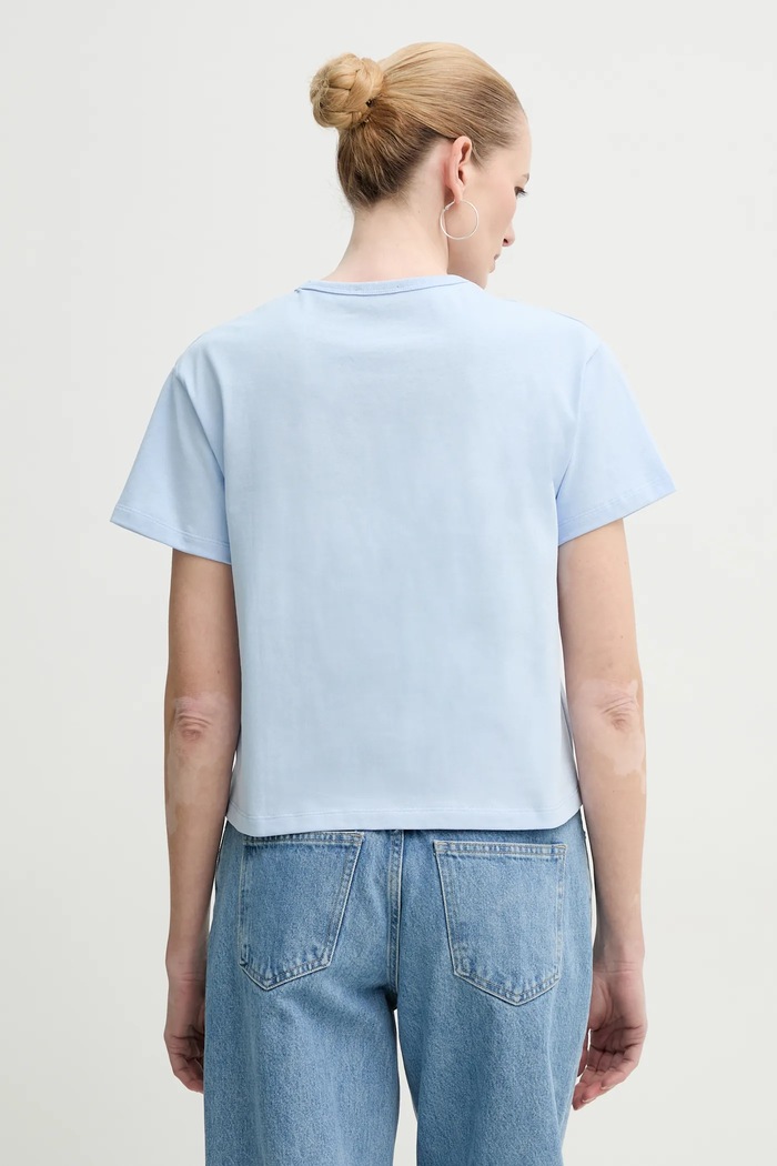 Odzież A.P.C. t-shirt bawełniany t-shirt boxy petit vpc COHBQ.F26390 niebieski