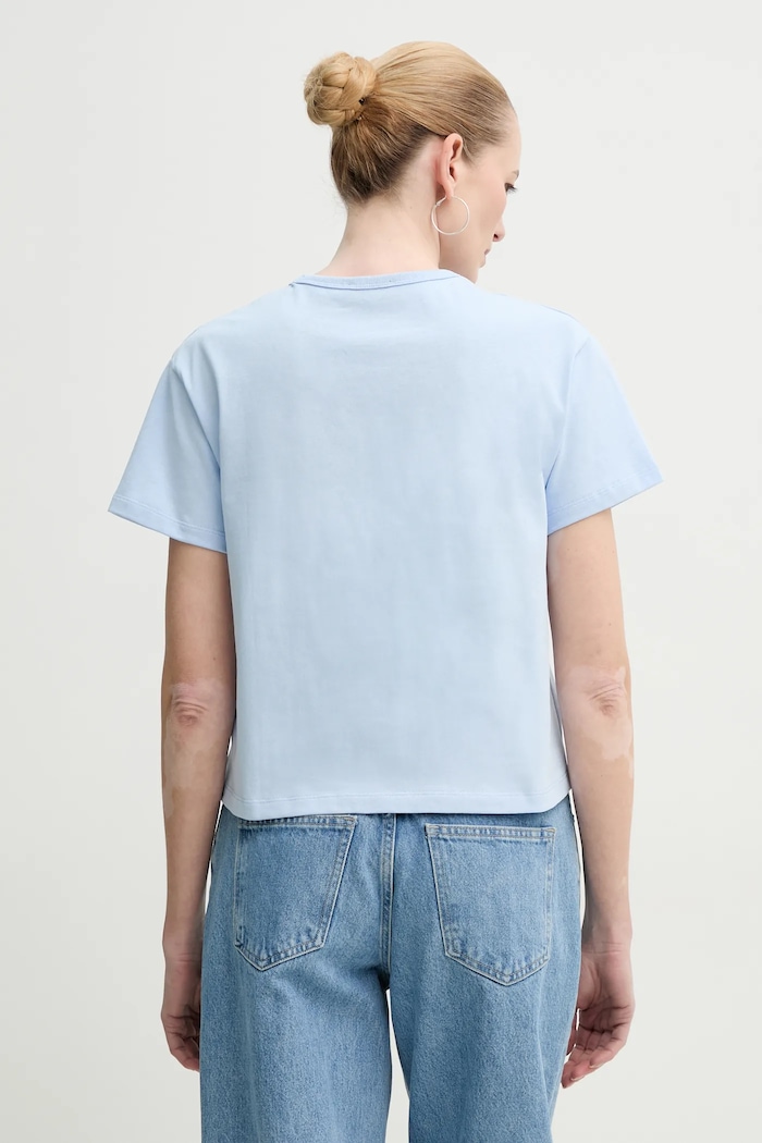 Odzież A.P.C. t-shirt bawełniany t-shirt boxy petit vpc COHBQ.F26390 niebieski