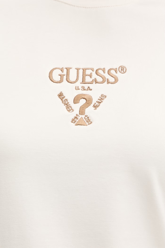 Guess tricou pentru femei din bumbac cu elastan COLETTE V4YI21.KCDH1 bej