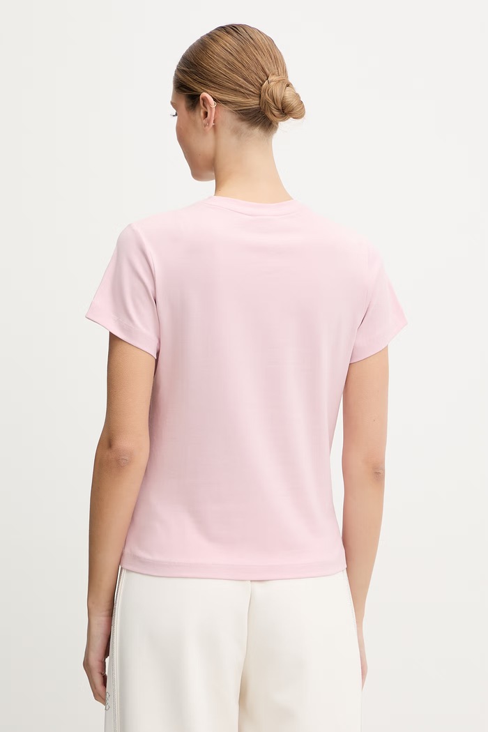Îmbrăcăminte Guess tricou pentru femei din bumbac cu elastan COLETTE V4YI21.KCDH1 roz