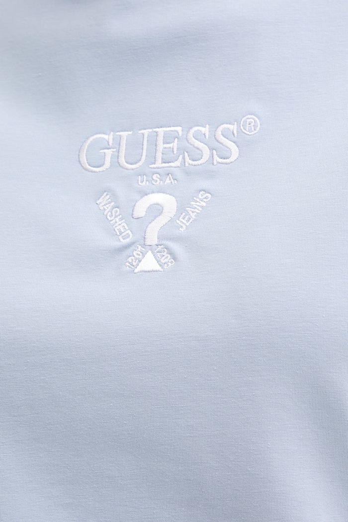 Guess тениска дамска от памук с еластан COLETTE V4YI21.KCDH1 син