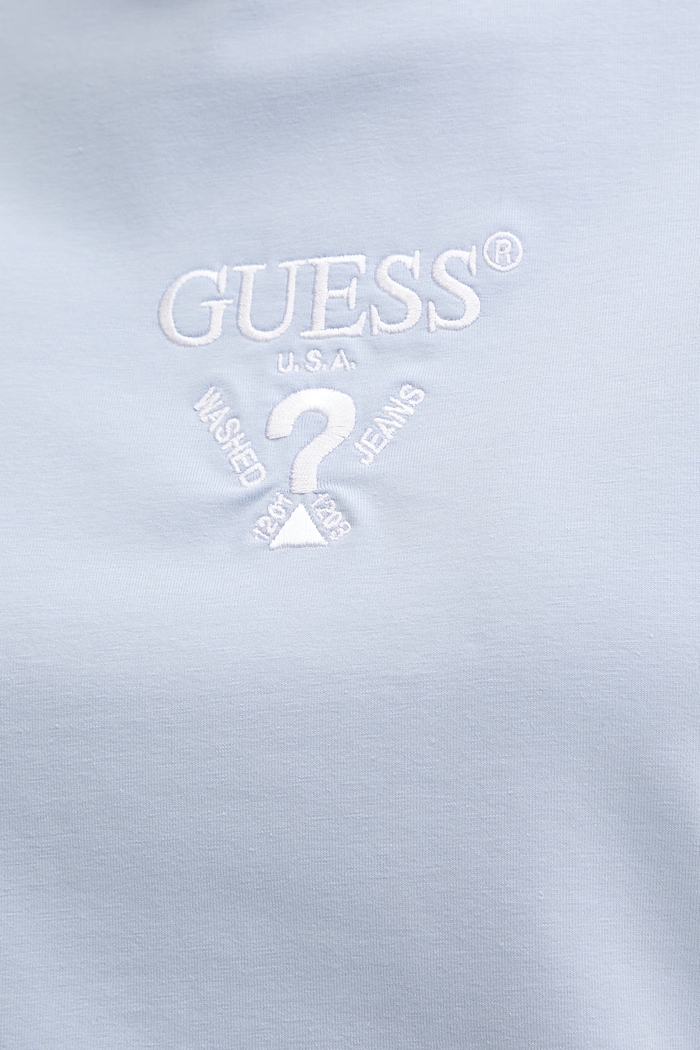 Guess тениска дамска от памук с еластан COLETTE V4YI21.KCDH1 син