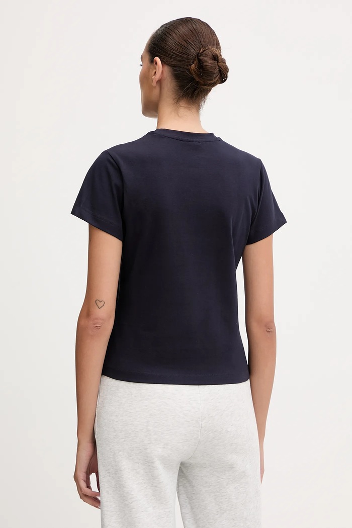 Îmbrăcăminte Guess tricou pentru femei din bumbac cu elastan COLETTE V4YI21.KCDH1 bleumarin