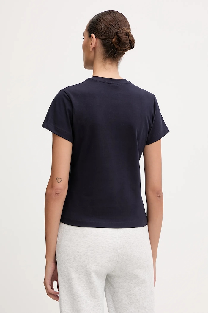 Îmbrăcăminte Guess tricou pentru femei din bumbac cu elastan COLETTE V4YI21.KCDH1 bleumarin