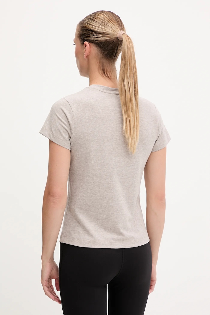 Odzież Guess T-shirt damski bawełniany z elastanem COLETTE V4YI21.KCDH1 beżowy