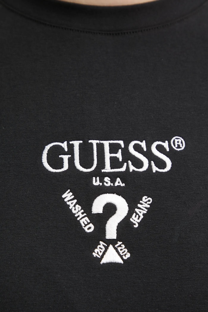 Guess tricou pentru femei din bumbac cu elastan COLETTE V4YI21.KCDH1 negru