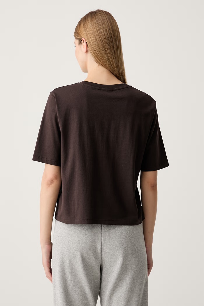 Ρούχα Guess t-shirt γυναικείο βαμβακερό V4BI21.I3Z14 καφέ