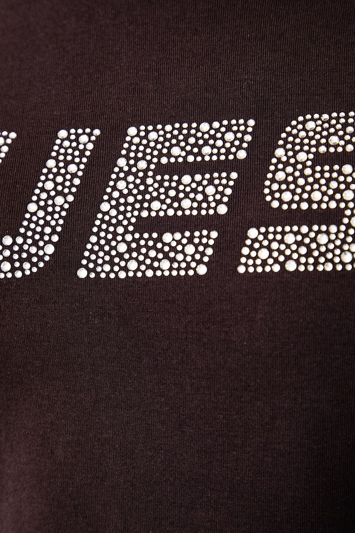 Guess T-shirt damski bawełniany z elastanem KIARA V4BI16.KCIV1