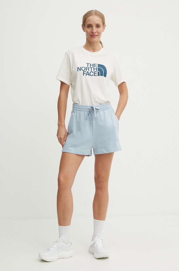 Tričko The North Face Relaxed Easy Tee potisk béžová NF0A8A6G7OU1