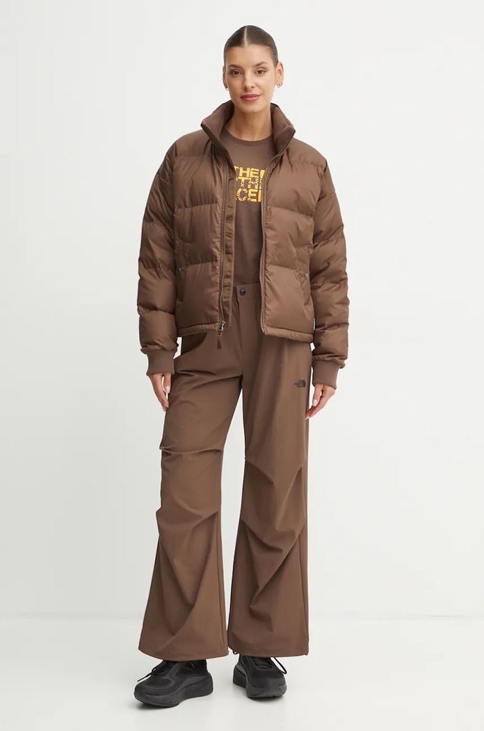 Bavlněné tričko The North Face Tee -Seasonal Logo Pack NF0A89CT1OI1 hnědá AW24