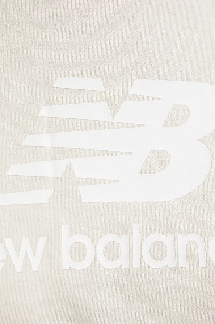 New Balance t-shirt bawełniany WT41502LIN beżowy