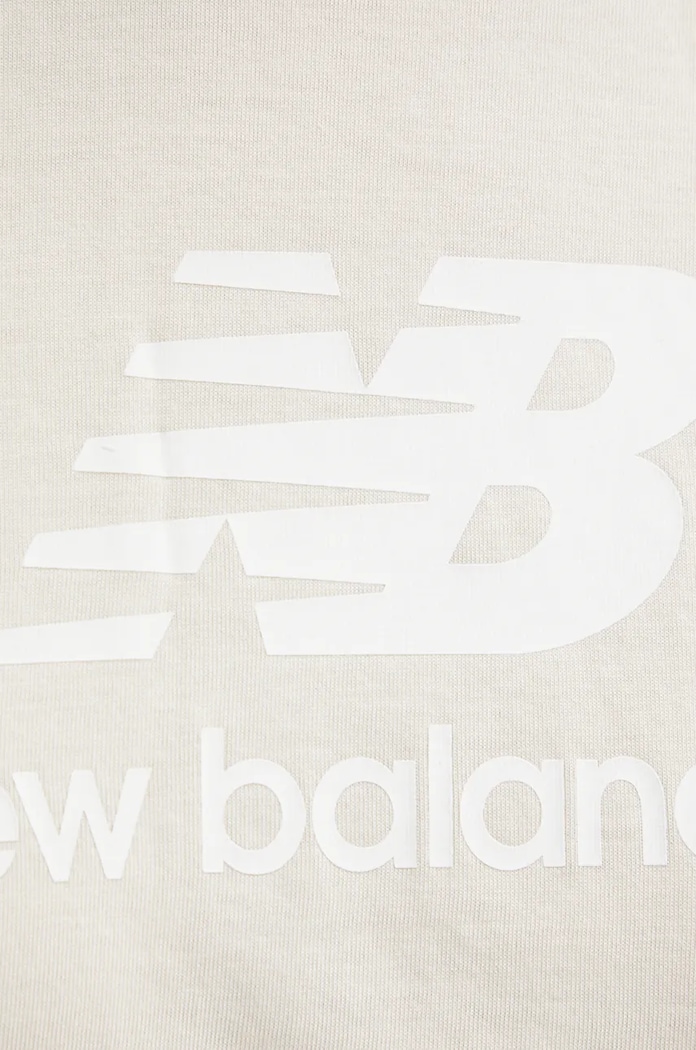 New Balance t-shirt bawełniany WT41502LIN beżowy