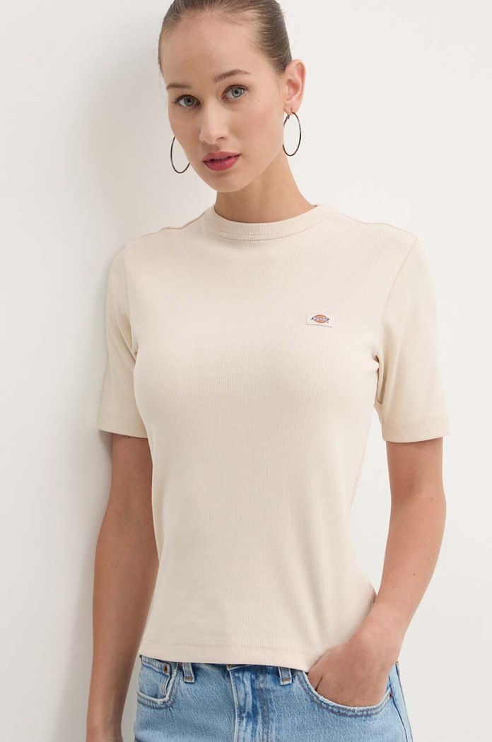 Μπλουζάκι Dickies MARYSVILLE slim μπεζ DK0A4YHD