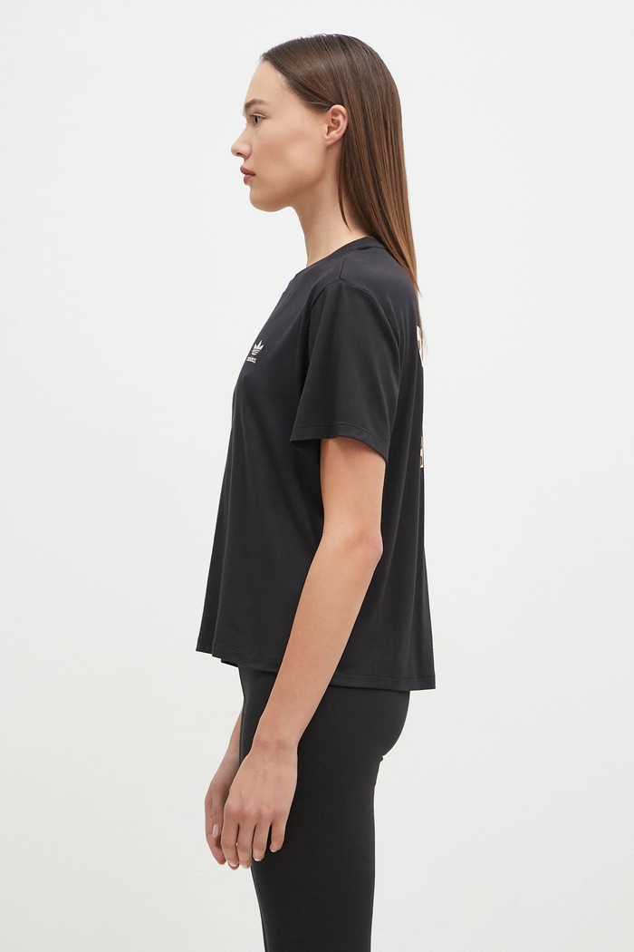 adidas Originals T-shirt Trefoil Tee Leopard IW8475 czarny AW24