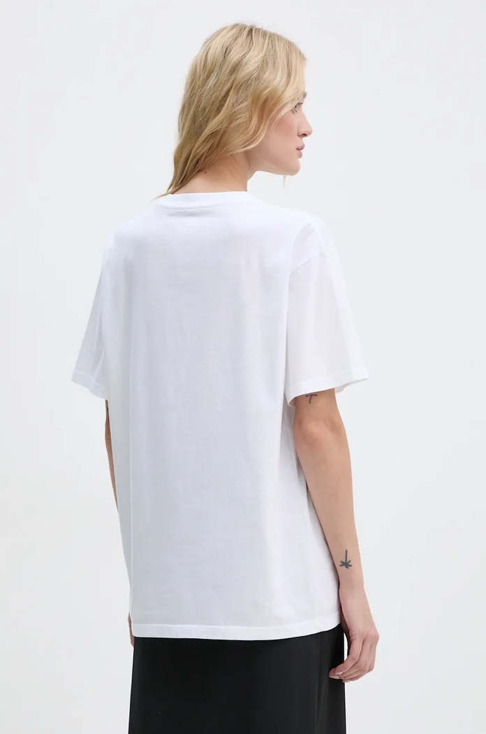 Ρούχα Βαμβακερό μπλουζάκι MM6 Maison Margiela S62GD0192.S23588 λευκό