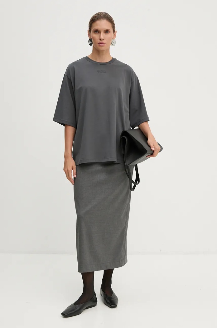 Gestuz t-shirt 10909437 szary AW24