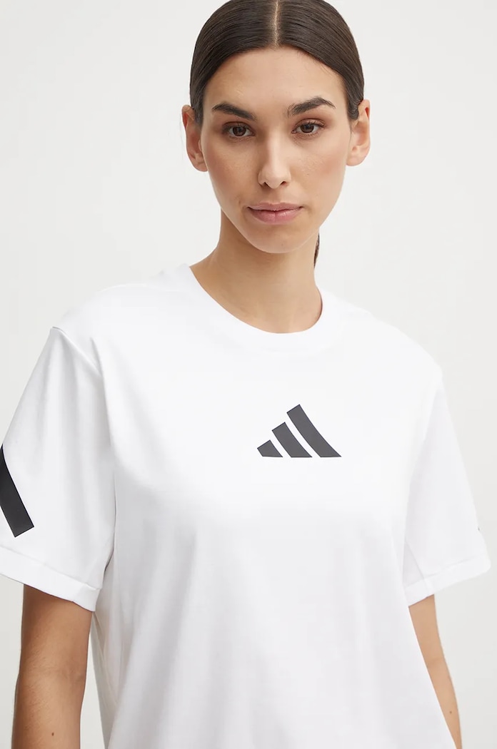 adidas pamut póló ZNE fehér JE7857